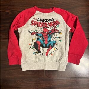 Spiderman Christmas Sweatshirt Size 7
